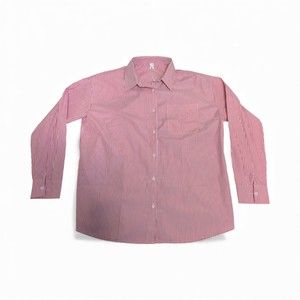 Aisew Men's Red Striped Casual Button-Down Shirt Size M - New with Tags